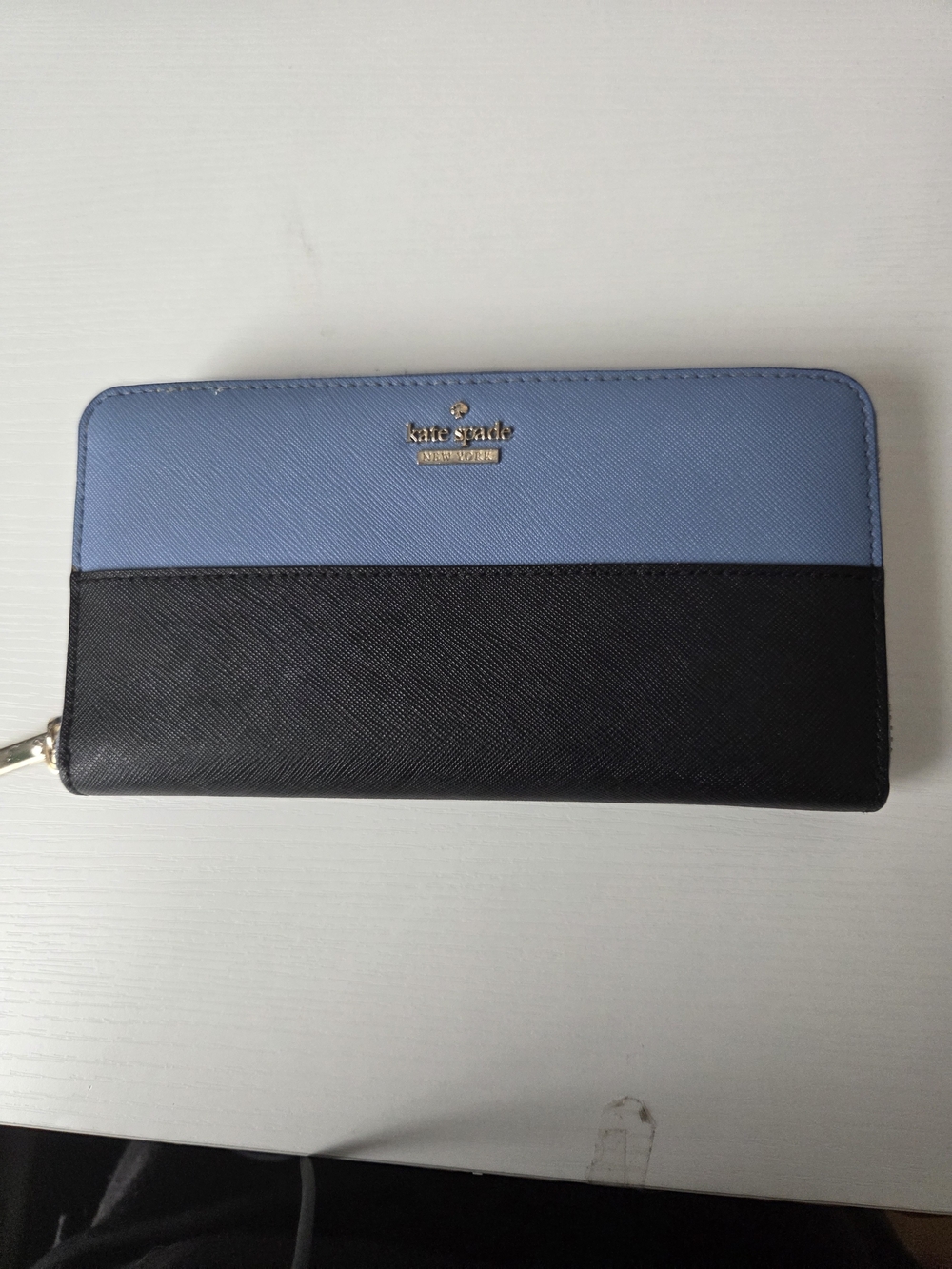 Kate Spade Cameron Street Lacey Wallet - Blue Black Colorblock